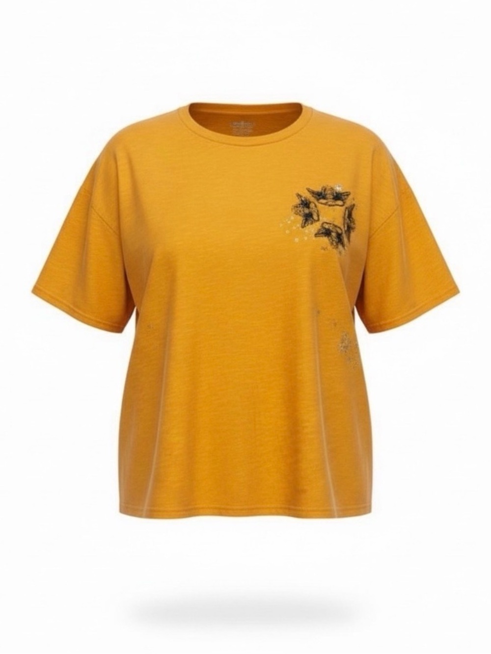 Oversized Boys Lie Mustard Graphic Tee - Flaw - Picture 10 of 10